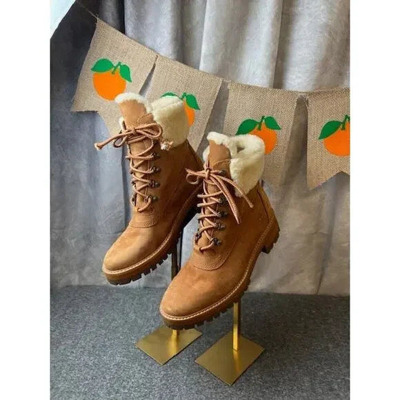 Women's Timberland Courmayeur Valley 6" Waterproof Boots~Size 8.5M~Dark Sand - Picture 2 of 10